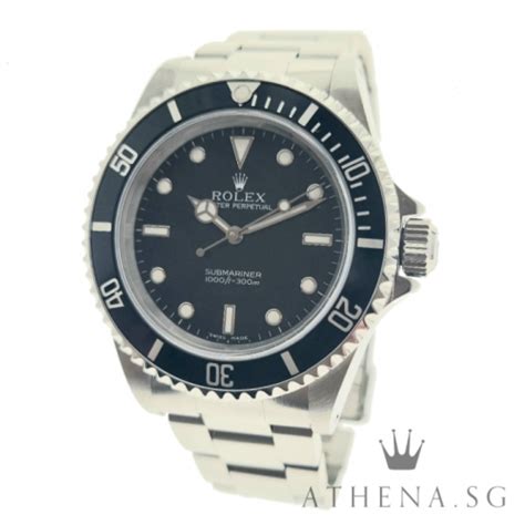 rolex 2003 stainless submariner 104060 2 liner|Rolex 2 liner dial.